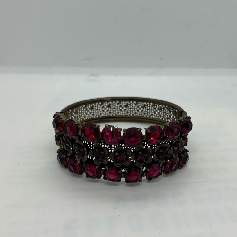 Vintage Ruby Red Bracelet